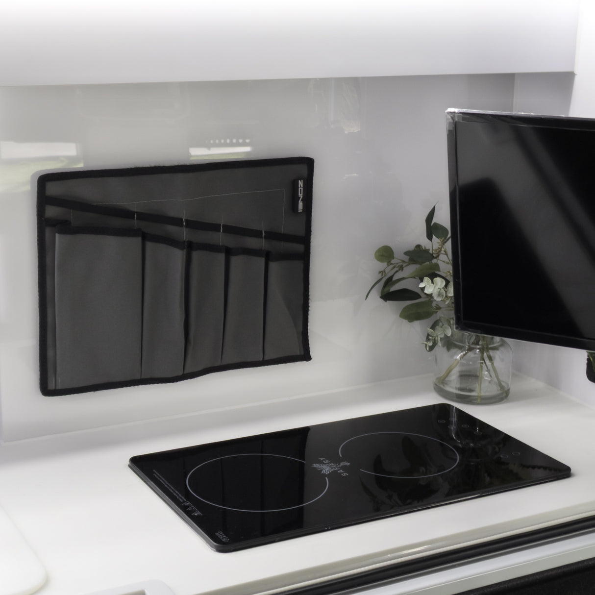 Velcro Backed Canvas Large Utensil Holder