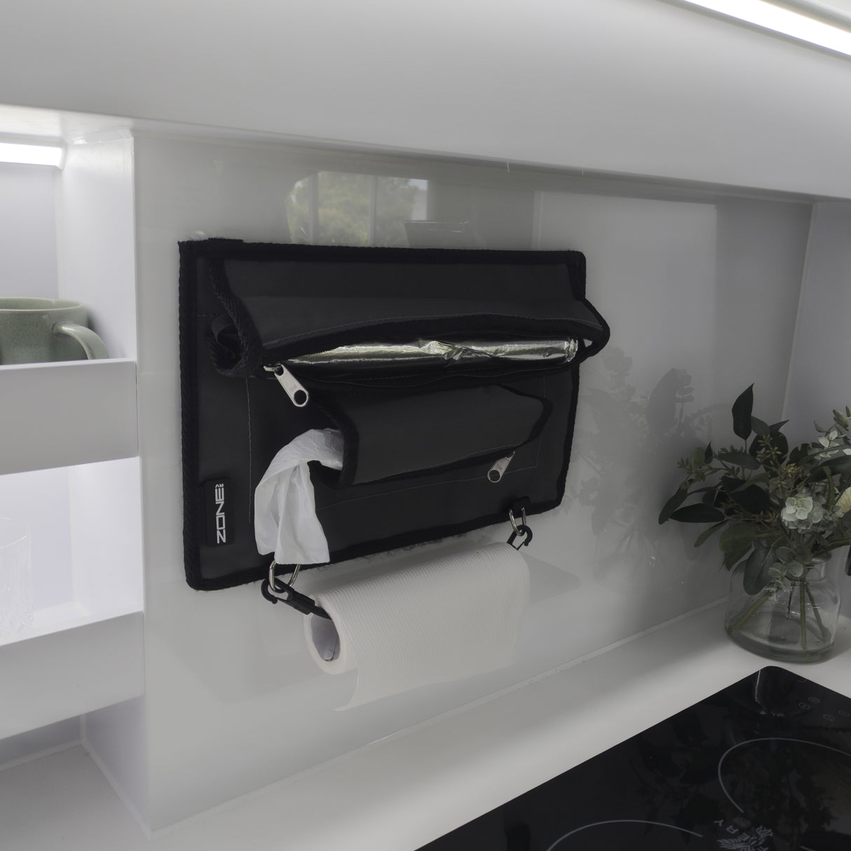 Velcro Backed Canvas Kitchen Dispenser